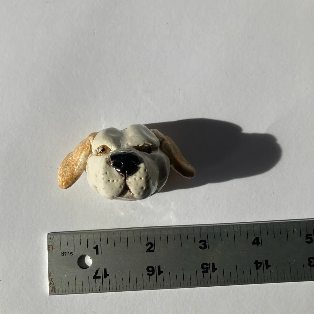 Ceramic Dog Head - Picture 2 of 6